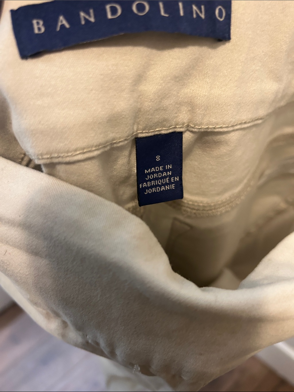 Bandolino Light Beige Skimmer Bermuda Shorts — image 6 of 8